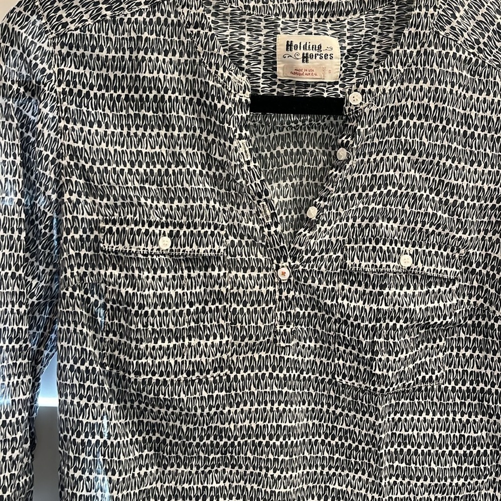 Navy And White Delicate Pattern Anthropologie Blo… - image 5